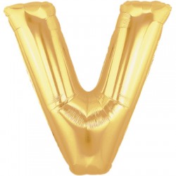 V OR LETTRE BALLONS MYLAR 86 CM 