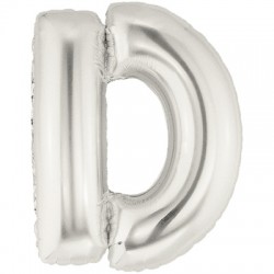 D ARGENT LETTRE BALLONS MYLAR 86 CM 