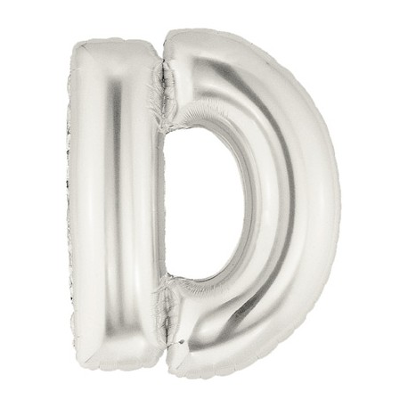 D ARGENT LETTRE BALLONS MYLAR 86 CM 