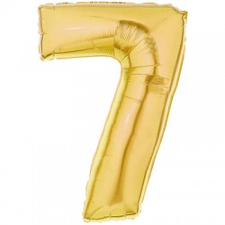 7 OR Chiffre métal mylar 7