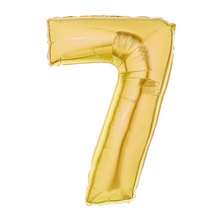 7 OR Chiffre métal mylar 7