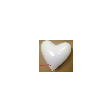 25 ballons coeur blanc 30 cm de diamètre