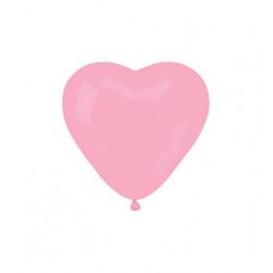 25 ballons baudruche coeur rose 30 cm de diamètre