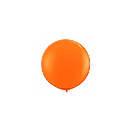 Métaliisé orange rond 40 cm poche de 5