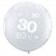 30 cristal transparent 90 cm Ø qualatex
