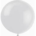 Métaliisé blanc perlé rond 40 cm poche de 5