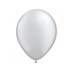 METAL ARGENT 35 cm POCHE DE 25 BALLONS