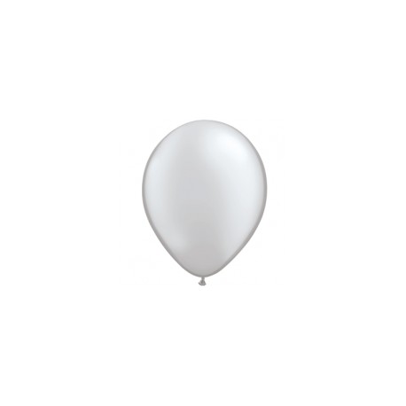 METAL ARGENT 35 cm POCHE DE 25 BALLONS