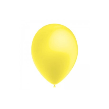 METAL JAUNE CITRON 35 cm POCHE 25 BALLONS