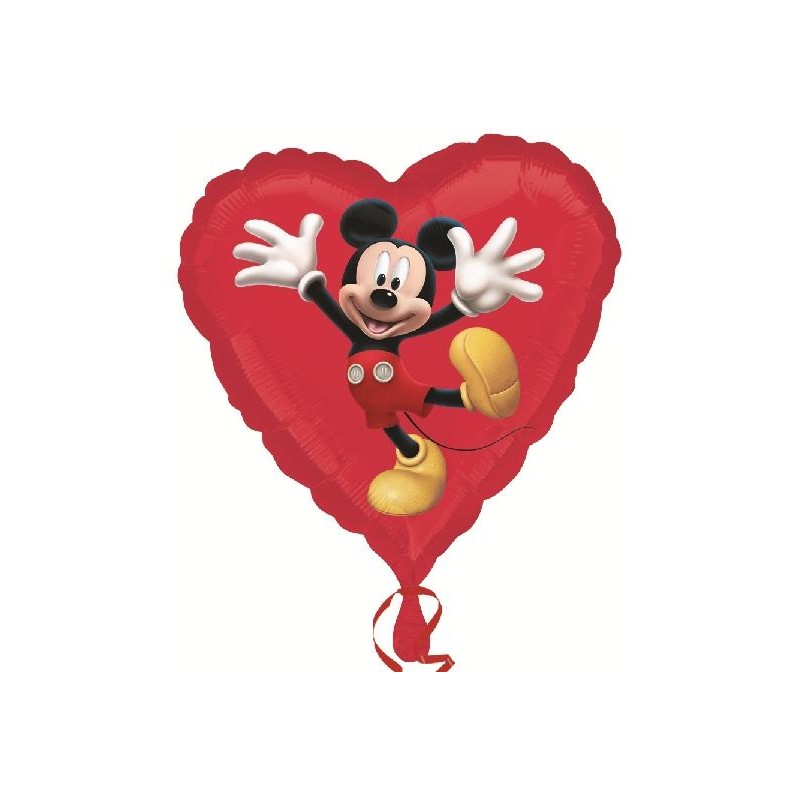 Ballon Fête des Mères avec coeur rouge 45cm par 0,80 €