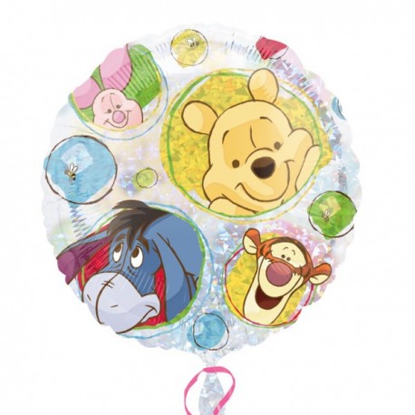 Winnie et amis portrait ballon mylar 45 cm