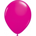 25 ballons qualatex 28 cm couleurs framboise