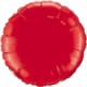 rouge ballon mylar rond 75 cm de diamètre vendu non gonflé