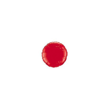 rouge ballon mylar rond 75 cm de diamètre vendu non gonflé