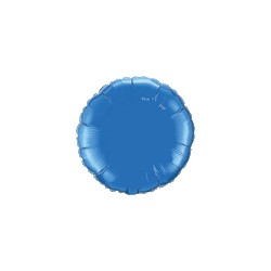 bleu rond mylar métal 75 cm vendu non gonflé