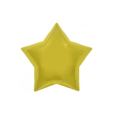 ballon mylar métal étoile or