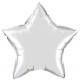 étoile mylar argent 50 cm Qualatex