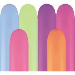 100 ballons qualatex 260 néon