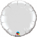 argent rond metal mylar 90 cm vendu non gonflé