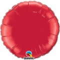rouge ballon mylar rond 90 cm de diamètre vendu non gonflé