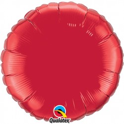 rouge ballon mylar rond 90 cm de diamètre vendu non gonflé