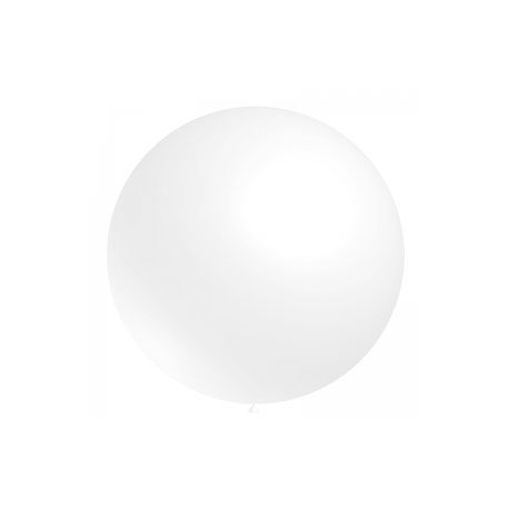 1 ballon Blanc Standard 60 cm