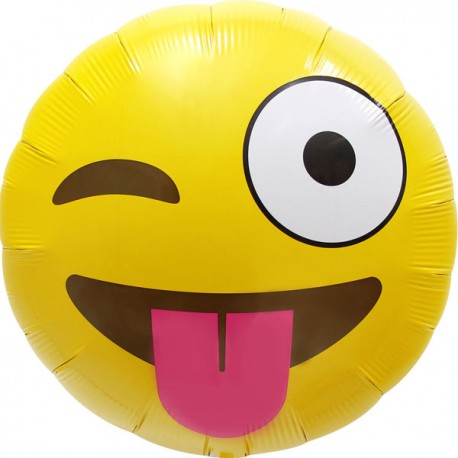 Smile emoticon Clin d'Oeil 45 cm à plat