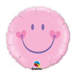 smyle rose Ballon métal 45 cm