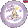 ° Petit ours aux ballons roses happy birthday