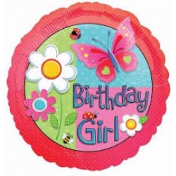 ° Ballon Happy birthday girl
