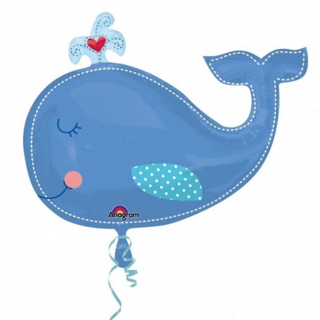 Baleine ballon mylar 61*86 cm non gonflé