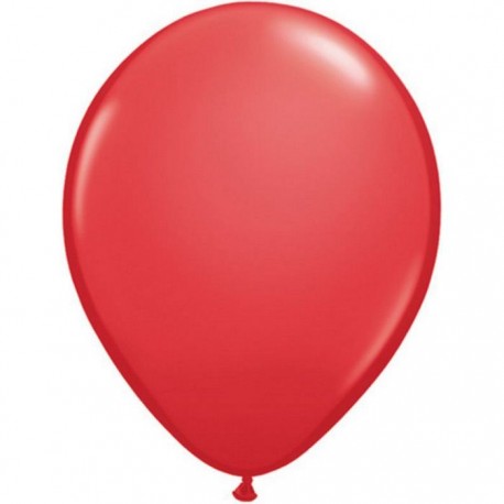 100 ballons qualatex 28 cm opaque rouge