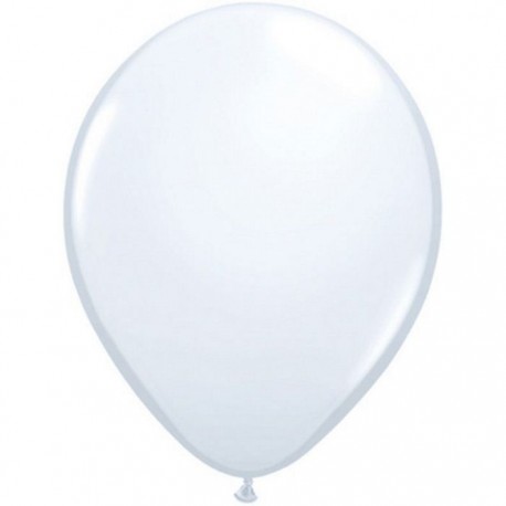 100 ballons qualatex 28 cm opaque blanc