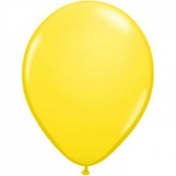 100 ballons qualatex 28 cm opaque jaune citron