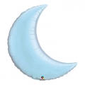 Croissant lune bleu pastel 88 cm mylar 