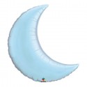 Croissant lune bleu pastel 88 cm mylar 