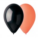 50 ballons orange et noir 30 cm