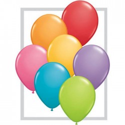 25 ballons qualatex 28 cm couleurs festival 