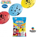 10 ballons Mickey double attache 30 cm