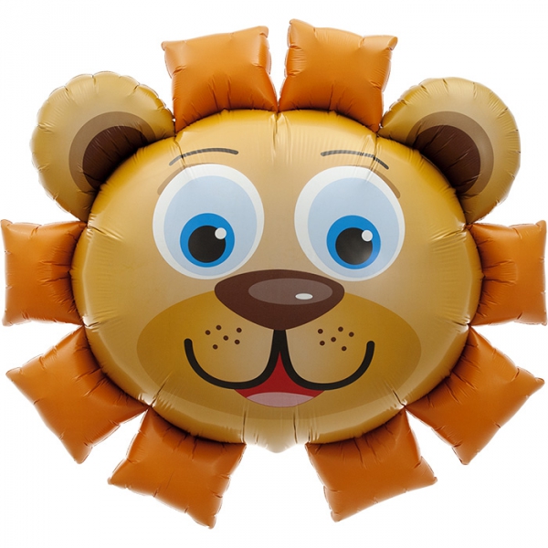 Tête de lion ballon mylar 89cm