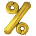 % signe or BALLONS MYLAR 75 CM