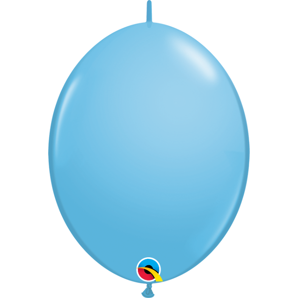 Qualatex Ballons Ronds En Latex 02 Ct - Bleu Pâle - 91 Cm