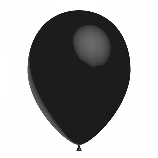 100 ballons noir opaque 28 cm poche