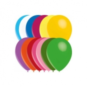 100 ballons multicolor standard 14 cm