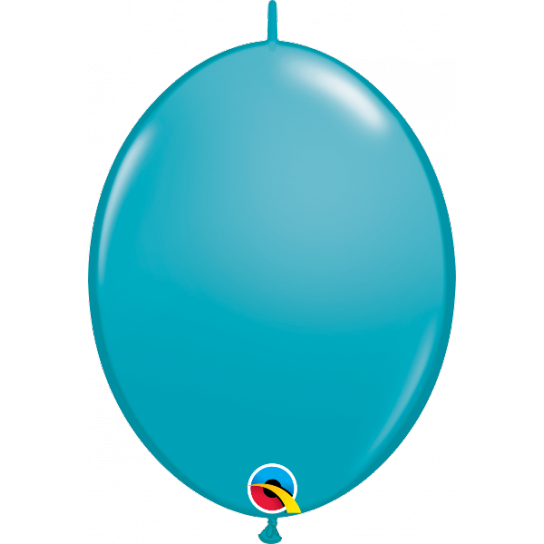 10 Ballons qualatex quick link 30 cm turquoise