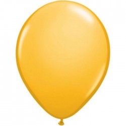 100 ballons qualatex 28 cm couleurs jaune d'or