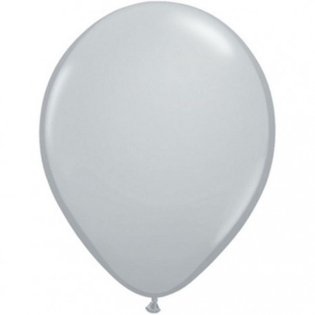 100 ballons qualatex 28 cm couleurs gris