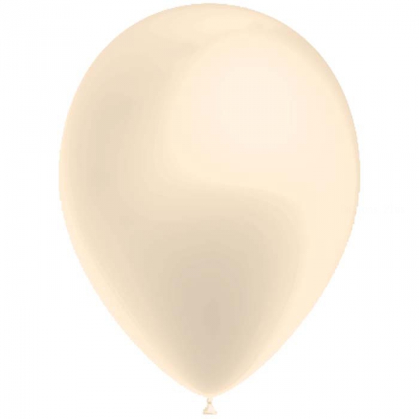 100 ballons Ivoire ballons métallisé nacré 25cm