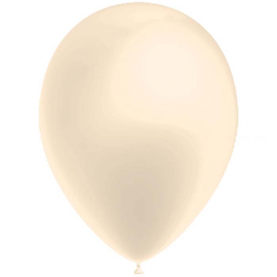 100 ballons Ivoire ballons métallisé nacré 25cm