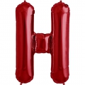 H lettre 75 cm ROUGE